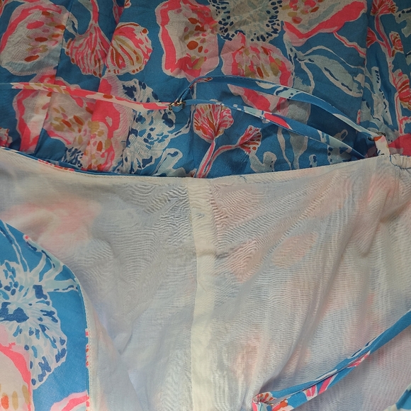 Lily Pulitzer Alessia Floral Cotton Sundress Large - Picture 7 of 8